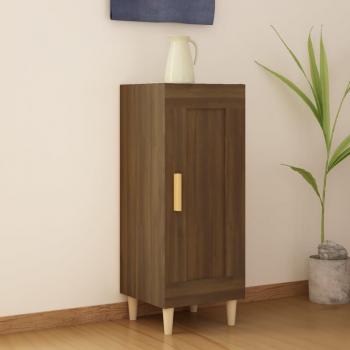 Aparador de madera multicapa de Roble Marrón 34,5x34x90 cm