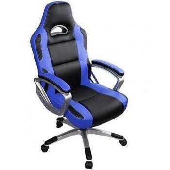 IntimaTe WM Heart Silla Gaming, Silla de Escritorio Oficina Ergonómica, Racing Silla Gamer, Altura Ajustable Asineto Grande Cómodo, Azul