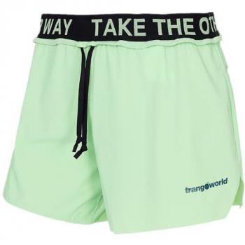 Pantalones Cortos de Trail Running para Mujer Trango Larues Verde (L)