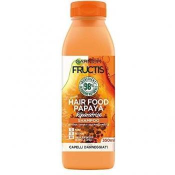 Champú Regenerador Fructis Hair Food Papaya 350 ml para Cabello Dañado