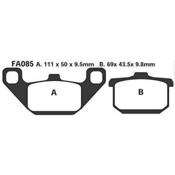 Juego de pastillas de freno EBC Brakes Doble-H Sinterizadas FA085HH