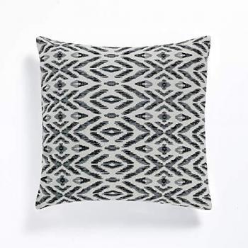 Oresteluchetta LC0410 Ikat - Cojín, Blanco y Negro
