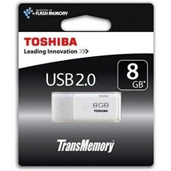 Toshiba Hayabusa - Memoria Flash USB de 8GB, Color Blanco