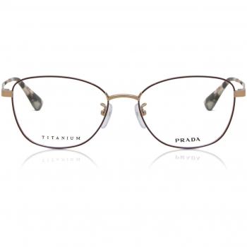 Prada PR 64XVD Asian Fit 4001O1 Gafas Recetadas para Mujer Borgoña