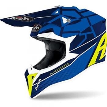 Airoh Casco de Cross Wraap Mood Azul XL