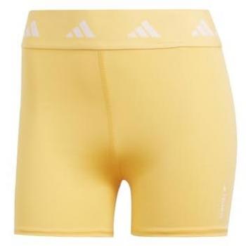 Mallas Cortas Techfit 4'' Amarillo para Mujer de Adidas