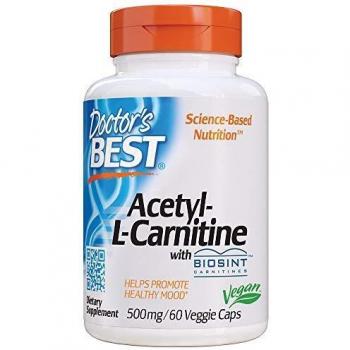 Doctor's Best Acetyl L-Carnitine with Biosint Carnitines 500mg - 60 Vegetable Capsules