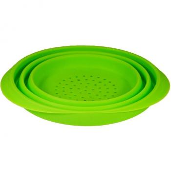 Jocca Escurridor de Silicona Plegable, Verde, 20 cm