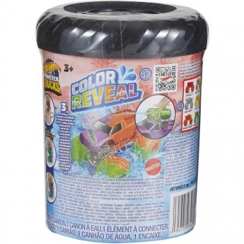 Hot Wheels Monster Trucks Color Reveal Vehículo de Juguete con Cambio de Color en Agua, Incluye 1 Camión Monstruo Sorpresa, Apto para Niños Mayores de 3 Años (