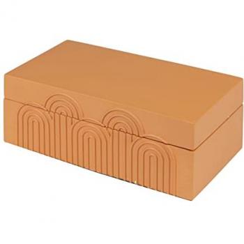 Caja de Resina Elegante 22x12x8,5 cm - Objeto Decorativo y de Almacenaje Adda Home