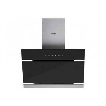 Campana Extractora Inclinada SVAN SVCC1660N A+ Cristal Negro 76-105x59,7x40,3 cm
