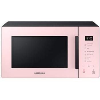 Microondas Samsung MG23T5018CP/ET Combinado con Grill 23L 1250W Diseño Rosa Superficie Plana