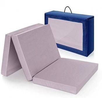 Alvi colchón Cuna de Viaje Plegable 120x60 cm/Altura 6 cm - Funda de algodón Lavable, Transpirable, sin sustancias nocivas…