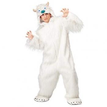 Disfraz de Hombre de las Nieves Adulto My Other Me - Disfraz completo, incluye traje de pelaje blanco, máscara y guantes, diseño realista de Yeti, disponible en varias tallas