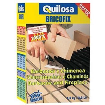 Quilosa Bricofix - Mortero refractario para barbacoa y chimenea