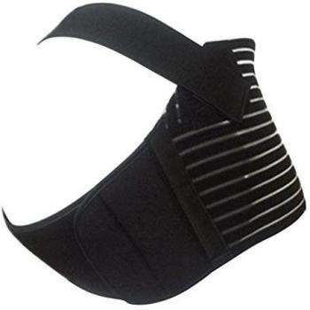 Aivtalk Transpirable Faja de Embarazo Apoyo Lumbar Abdominal para Mujer Embarazada Talla L - Negro