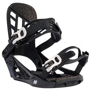 K2 You+h Fijaciones de Snowboard Junior Unisex, Negro, Talla M (EU: 35,5-39,5 — US: 5-8 — MP: 220-250)