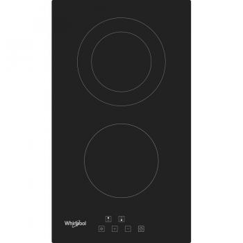 Placa vitrocerámica Whirlpool WRD 6030 B, color negro, con superficie de cerámica