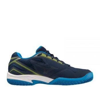 Mizuno Break Shot 4 CC - Zapatillas de tenis/pádel para hombre, color azul, diseño cómodo y maniobrable