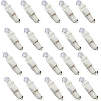 SODIAL(R) 20 x Bombilla Lampara para Coche Salpicadero T5 286 Blanco LED Encendedor de Cigarrillos