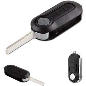 Smartechnology - Funda con 3 botones para mando de Fiat 500, 500L, Punto, Evo, Panda, Bravo, Doblo