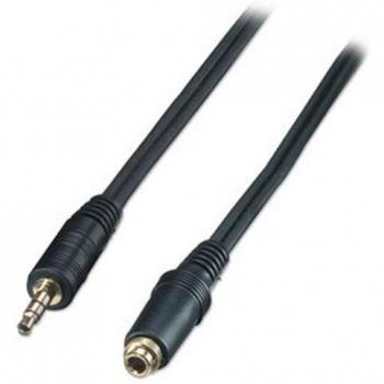 Lindy 35463 - Cable de audio premium con conector 3.5 mm macho a 3.5 mm hembra, 3 m, color negro