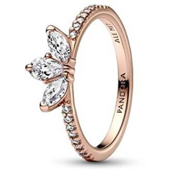 Anillo Herbario Reluciente de Pandora en Oro Rosa de 14K para Damas, Talla 60
