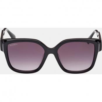 Max & Co Oversized Square Sunglasses - Black female, Sizes: 53 MM, Model: MO0075 01B, Frame Width: 140mm