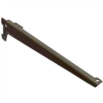 Soporte de Estante DIY Element-System 380 mm, Acero, Capacidad 55 kg, Color Plateado (1 Par)