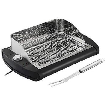 Barbacoa eléctrica Lagrange 319004 - 2300W, diseño posable, gran superficie de cocción 40 x 28 cm