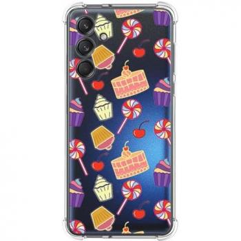 Funda Silicona Antigolpes para Samsung Galaxy M55 5G Diseño Dulces 01
