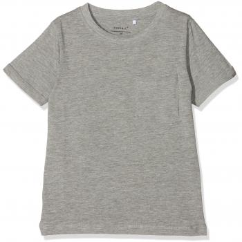 NAME IT Nkmvester SS Top Noos, Camiseta Para Niños, Gris