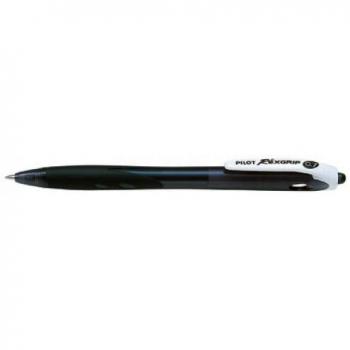 Bolígrafo retráctil Pilot RexGrip Begreen, negro, trazo 0.7 mm