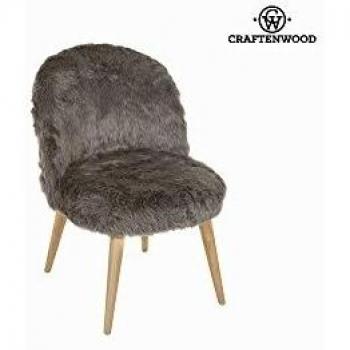 Sedia a sdraio marrone curva by Craften Wood