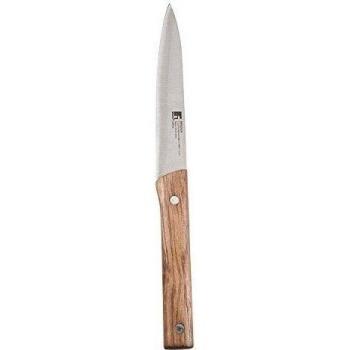 Bergner Multiusos de Acero Inoxidable y bambú, 12,5 cm, Cuchillo Verdulero