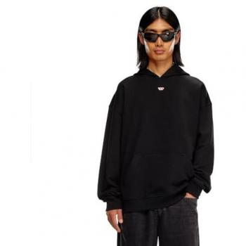 Diesel S-Box D Black Hoodie for Men, Size XL