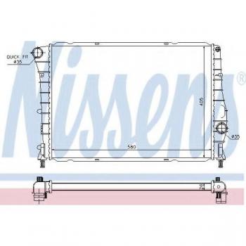 Radiador NISSENS 60059 para refrigeración térmica del motor
