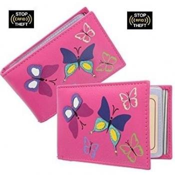 Mala de piel Mimosa Collection - Tarjetero con RFID Protección 5112 _ 83, rosa