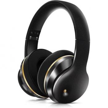 Auriculares Inalámbricos Bluetooth ANC con Cancelación Activa de Ruido, Plegables, Hifi, Graves Profundos y Micrófono para Música