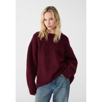 Soft-Touch Knit Sweater in Purple - Size S