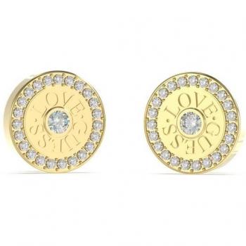 Pendientes Love Guess de acero dorado JUBE04081JWYGT para Mujer