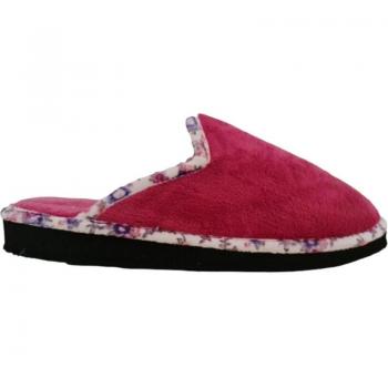 Zapatilla de casa destalonada Amoros EVUNO con diseño floral y suela antideslizante, Calzado de casa de Mujer GALIANA EVUNO ROSA