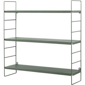 Estante de Pared Rack 3 Baldas Verde Oscuro 58X58x16 cm
