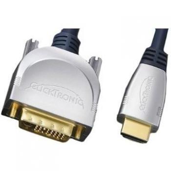 ClickTronic HDMI/DVI-D, 10m - adaptadores de cable de vídeo