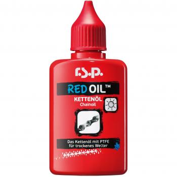 Aceite para Cadena de Bicicleta Red Oil Chain - Formato 50 ml - Limpia, Lubrica y Mantiene en Buen Estado tu Bicicleta - Con Aditivos Repeletentes de Suciedad - R.S.P