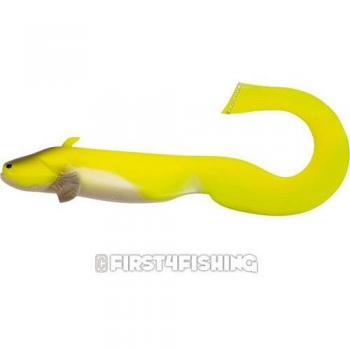 Black Cat de bebé Cat Lure Bait - 2 pc - 18 cm - 34 g - Neon Yellow