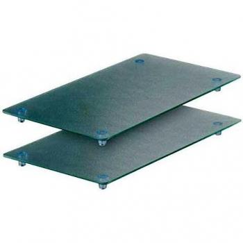 Zeller 26207 Tablas para Cortar, Vidrio, Blanco, 52x30x3 cm, 2 Unidades