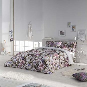 ETHERE Funda nórdica con Botones Viani Magenta Cama 150 cm