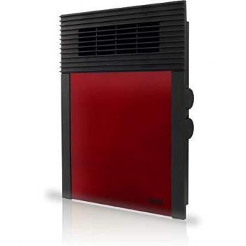HJM 638R Termoventilador Calefactor Vertical 638 | Suelo y Pared | Silencioso | 1000W-2000W | Rojo, 1200 W, Plástico