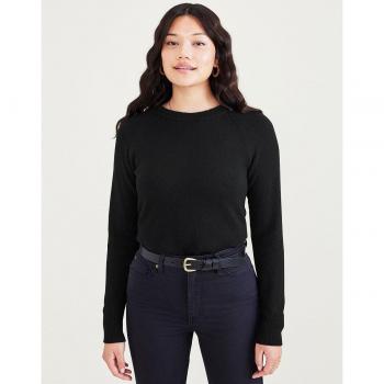 Dockers Jersey de mujer cuello redondo de lana